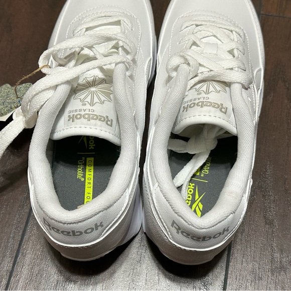 Reebok Renaissance White and Steel Sneakers Size 7.5 - Picture 4 of 10